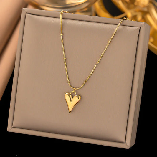 Heart Bliss, Gold-Plated Anti Tarnish Heart Themed Jewellery Set