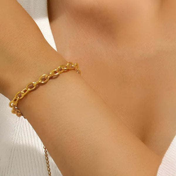 Midas Coil – Gold Plated Stainless Steel Anti-Tarnish Rope Style Wraparound Bracelet