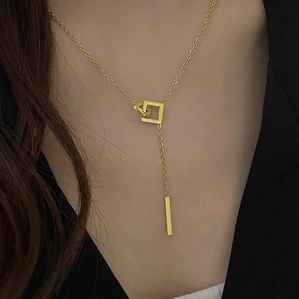 Elegant Square lock Pendant