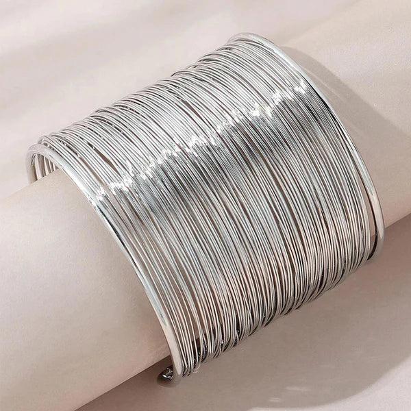 Silver bangles designed bracelet