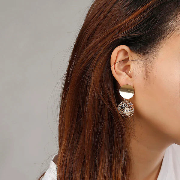 Web design golden Earrings
