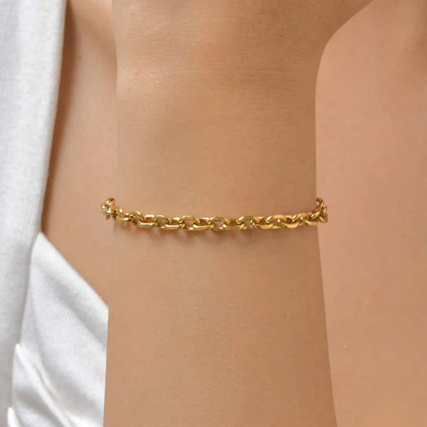 Midas Coil – Gold Plated Stainless Steel Anti-Tarnish Rope Style Wraparound Bracelet