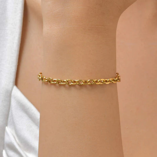Midas Coil – Gold Plated Stainless Steel Anti-Tarnish Rope Style Wraparound Bracelet