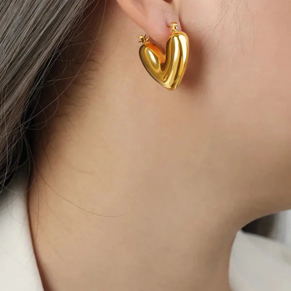 Aureon Hoops – Gold Plated Anti-Tarnish Chunky Statement Earrings