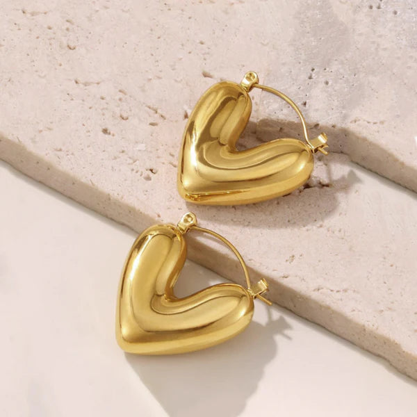 Aureon Hoops – Gold Plated Anti-Tarnish Chunky Statement Earrings