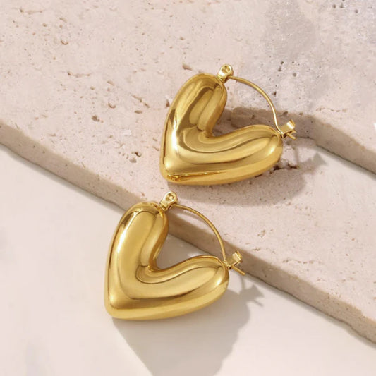 Aureon Hoops – Gold Plated Anti-Tarnish Chunky Statement Earrings