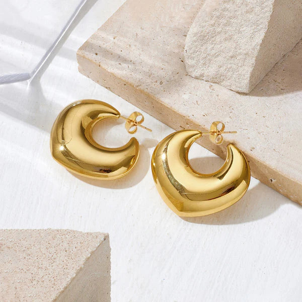 Gilded Halo – Gold Plated Anti-Tarnish Statement Hoop Earrings