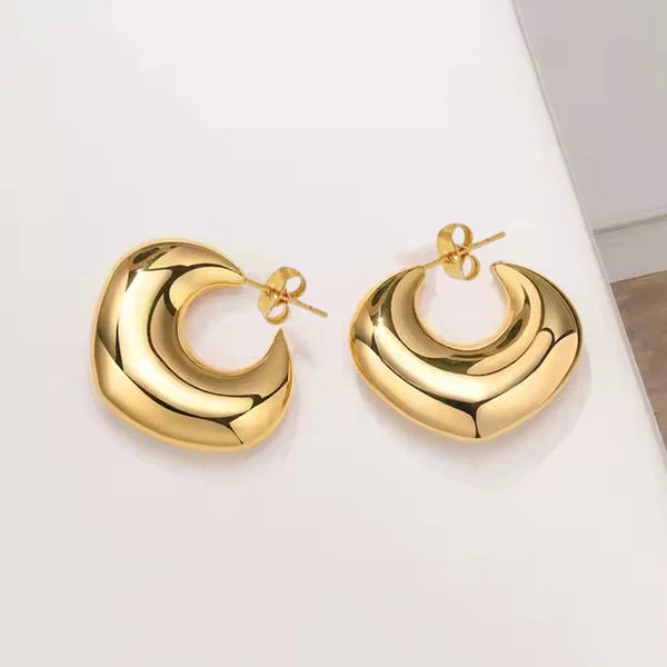 Gilded Halo – Gold Plated Anti-Tarnish Statement Hoop Earrings