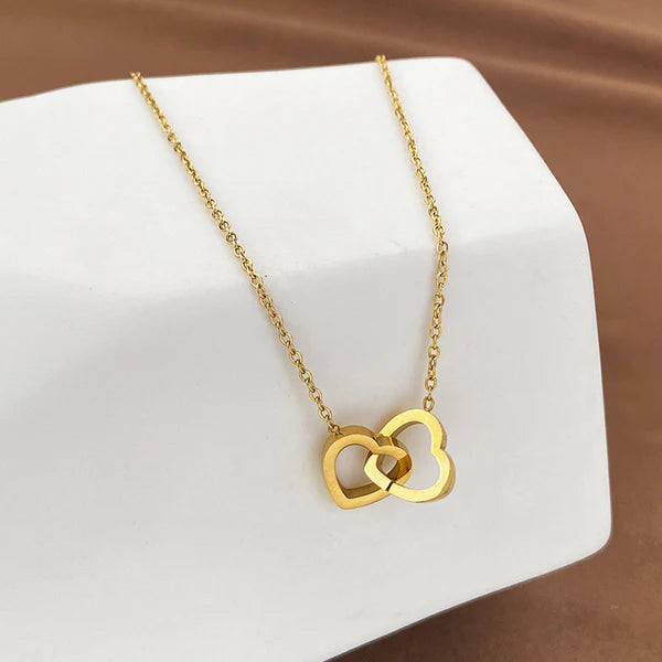 Cute interlock heart Pendant