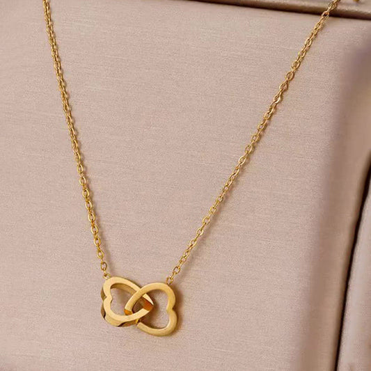 Cute interlock heart Pendant