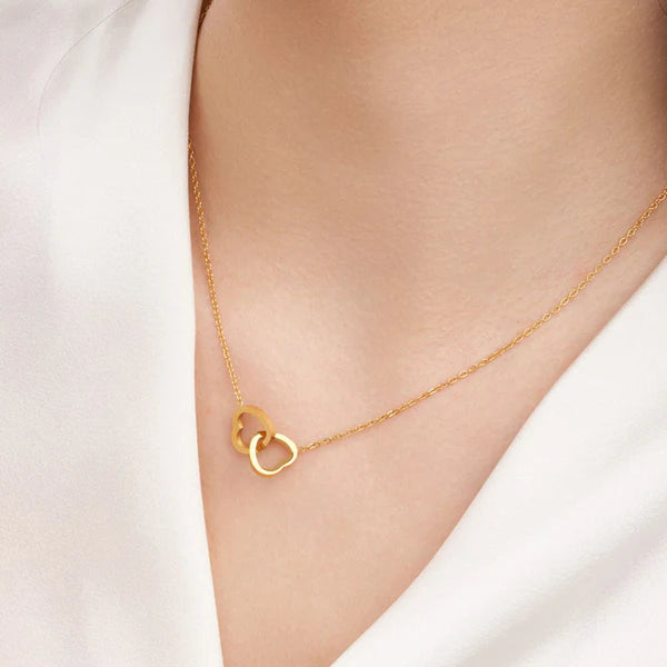 Cute interlock heart Pendant