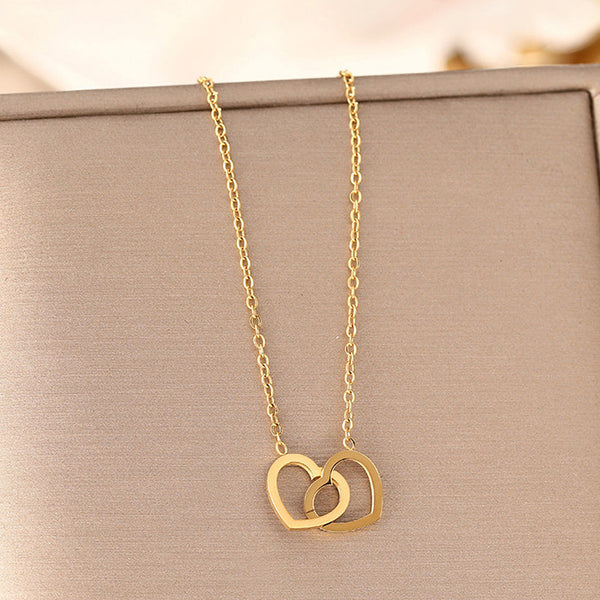 Cute interlock heart Pendant