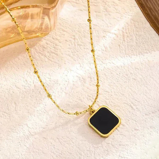 Black marble golden Pendant