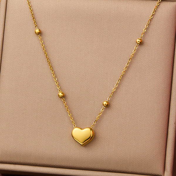 Elegant heart gold platted Pendant
