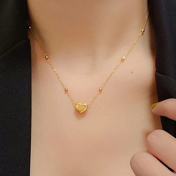 Elegant heart gold platted Pendant
