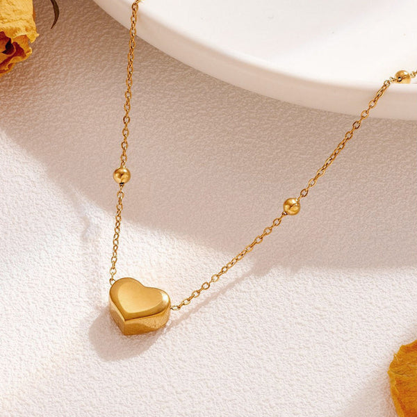 Elegant heart gold platted Pendant